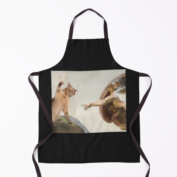 Item preview, Cat God Creation Of Adam Meme Michelangelo Jesus designed and sold by Travis Edwards.