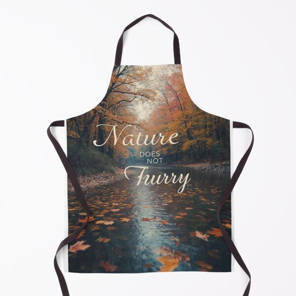 Item preview, Nature Does Not Hurry Autumn River Poster | Zen Nature Wisdom Art designed and sold by Falconwolf.