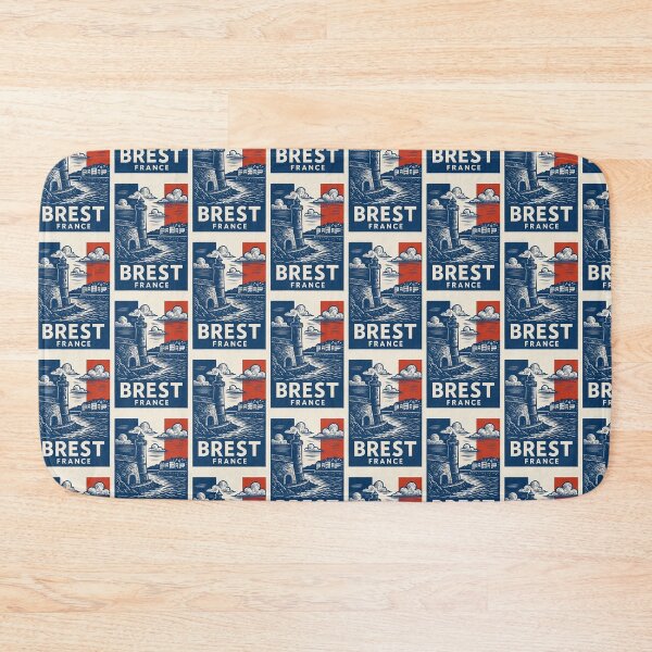 Item preview, Brest France Linocut Style  designed and sold by Thistle-TShop.