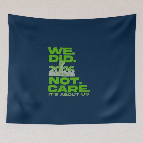 Item preview, We Did Not Care It's About Us Football designed and sold by delllsdesigns.