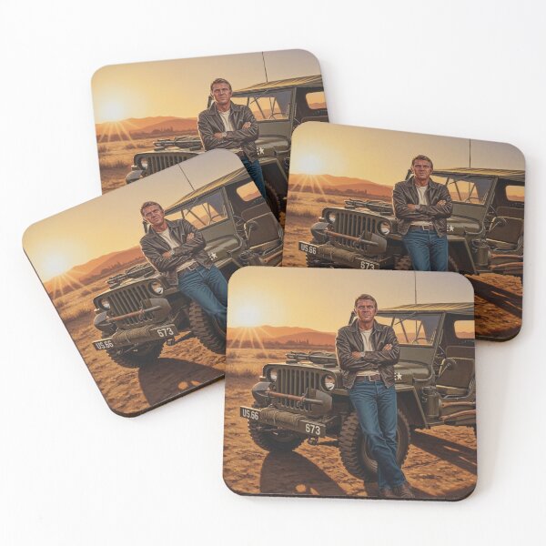 Item preview, Steve McQueen - Sunset Sentinel: Iconic Desert Nomad Art designed and sold by Art's Diner.