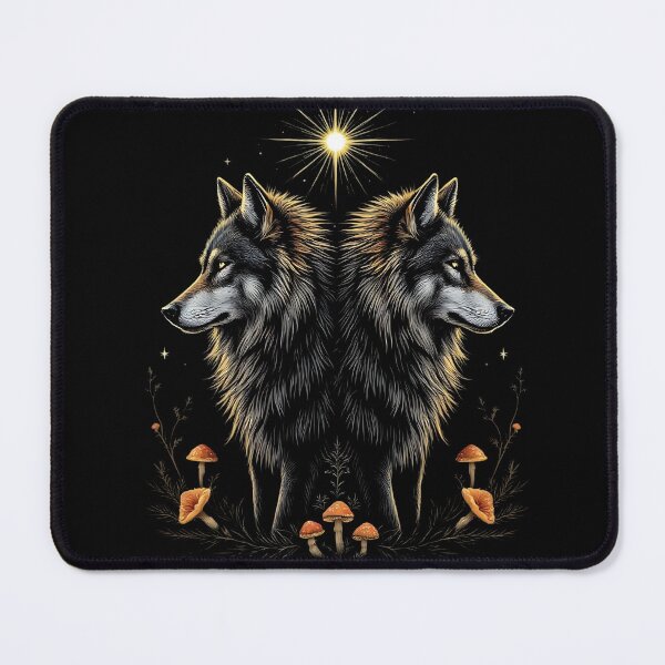 Item preview, Twin Wolves Under the Northern Star designed and sold by Place-Heritages.