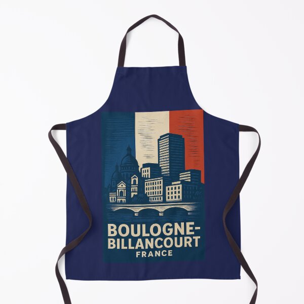 Item preview, Boulogne-Billancourt France Linocut Style  designed and sold by Thistle-TShop.