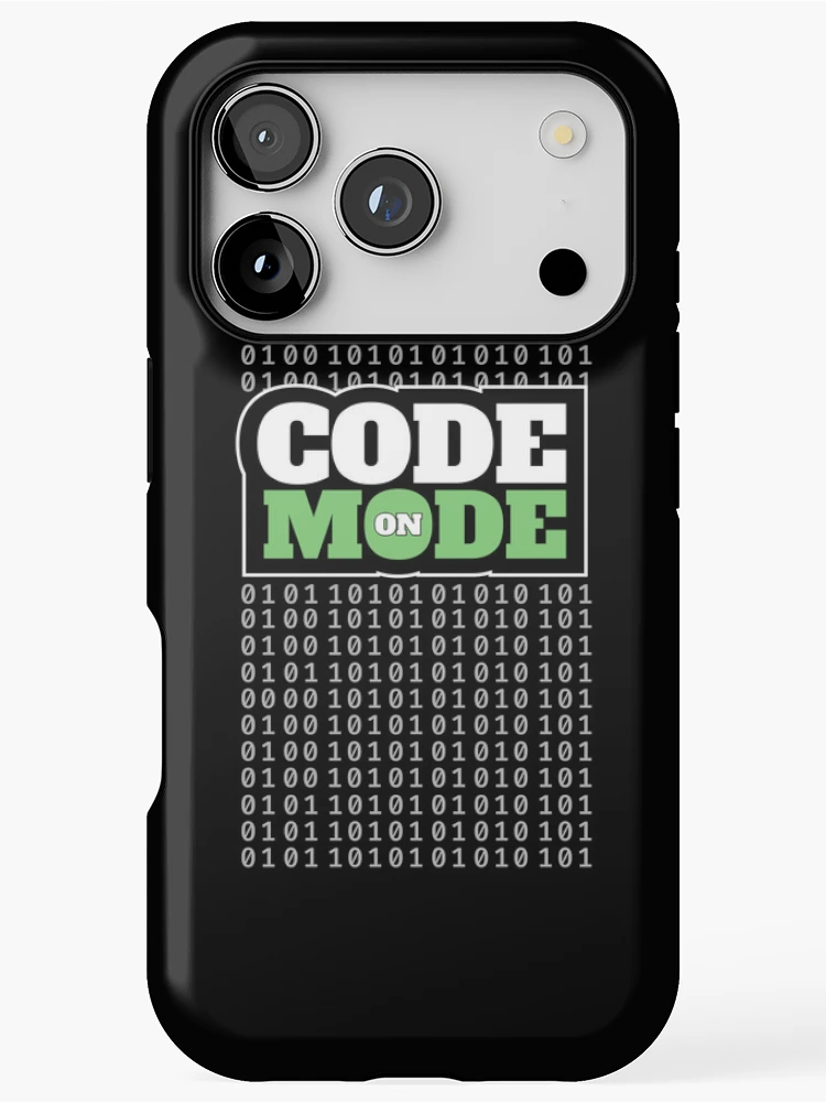 Thumbnail 1 of 4, iPhone Case, Code Mode On - Programming Software Engineer Coder AI Data designed and sold by farhanhafeez.