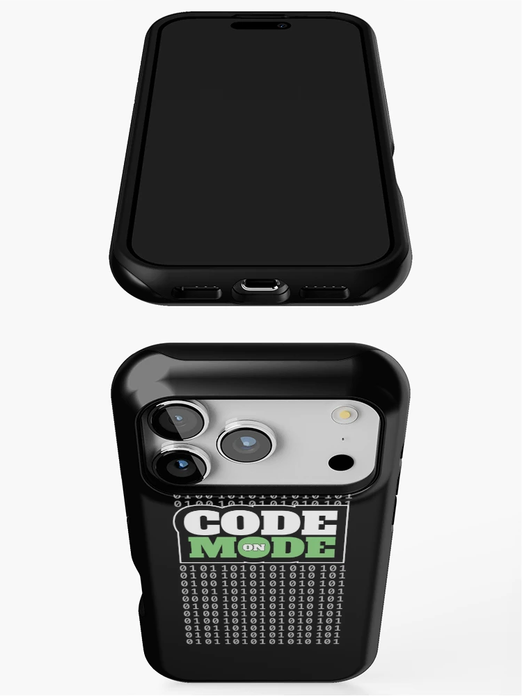 Thumbnail 3 of 4, iPhone Case, Code Mode On - Programming Software Engineer Coder AI Data designed and sold by farhanhafeez.