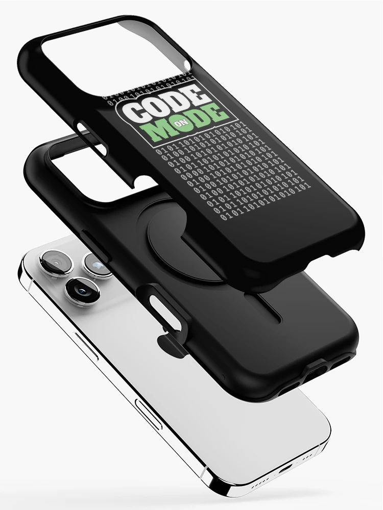 Thumbnail 2 of 4, iPhone Case, Code Mode On - Programming Software Engineer Coder AI Data designed and sold by farhanhafeez.