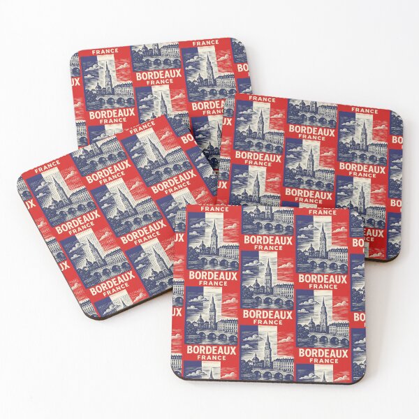 Item preview, Bordeaux France Linocut Style  designed and sold by Thistle-TShop.