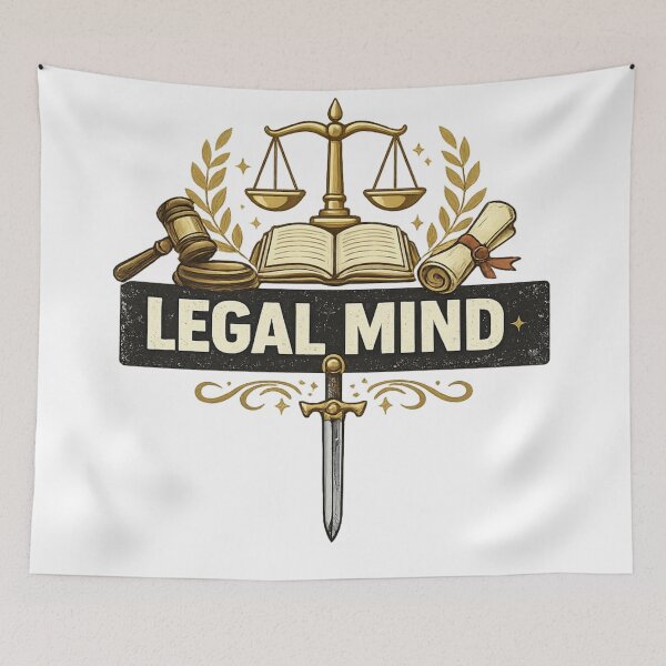 Item preview, Legal Mind – Vintage Lawyer T-Shirt Design designed and sold by Ataqhin.