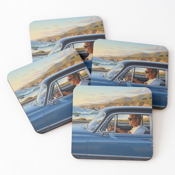 Item preview, Steve McQueen - Coastal Cruise: Iconic Driver’s Golden Hour designed and sold by Art's Diner.
