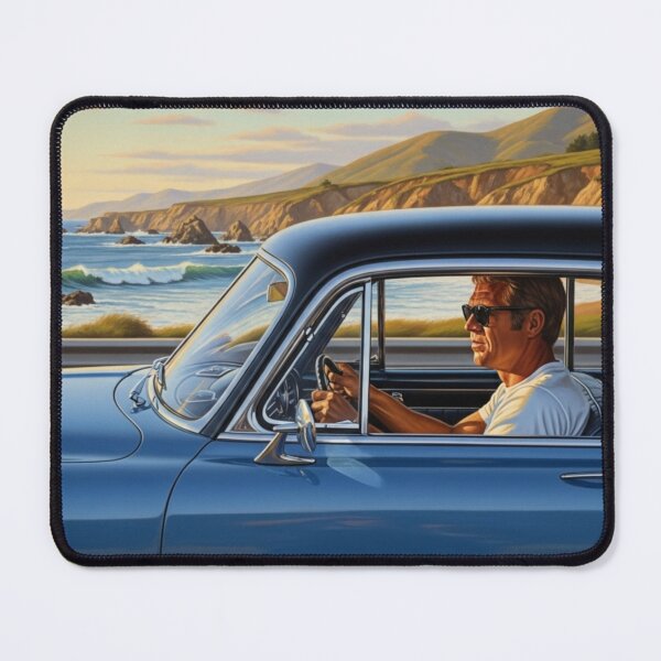 Item preview, Steve McQueen - Coastal Cruise: Iconic Driver’s Golden Hour designed and sold by Art's Diner.