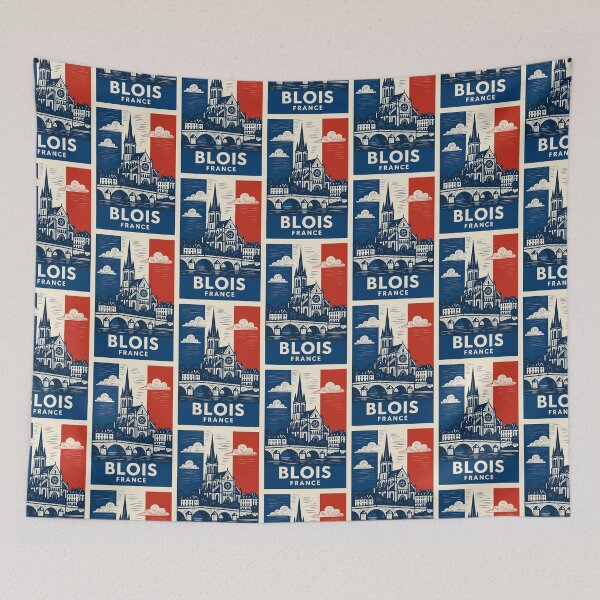Item preview, Blois France Linocut Style  designed and sold by Thistle-TShop.