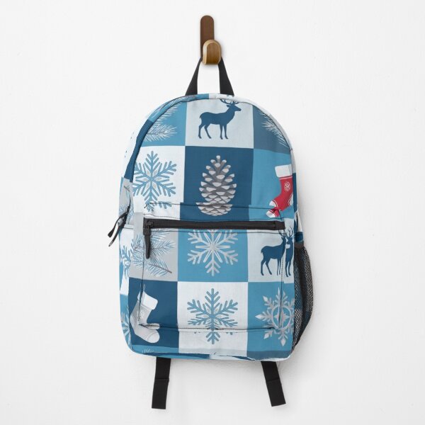 Item preview, Blue Winter Holiday Reindeer and Snowflake Pattern designed and sold by DGtaLrtcom.