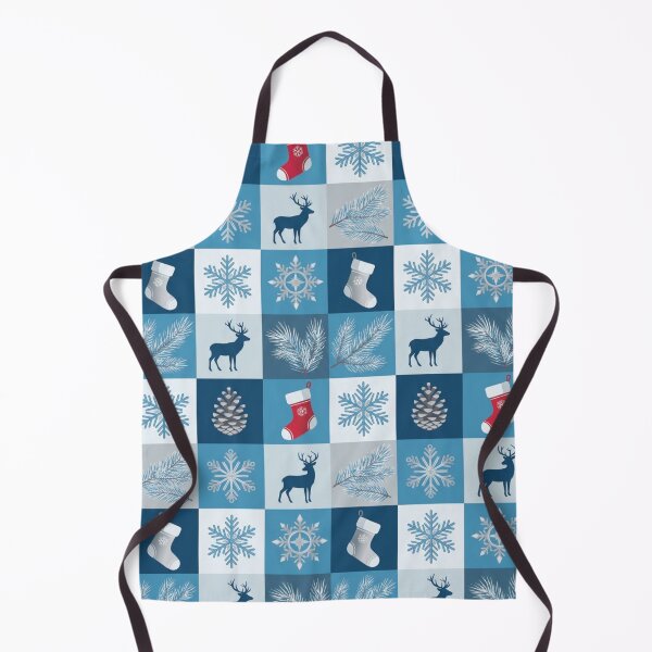 Item preview, Blue Winter Holiday Reindeer and Snowflake Pattern designed and sold by DGtaLrtcom.