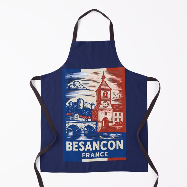 Item preview, Besancon France Linocut Style designed and sold by Thistle-TShop.