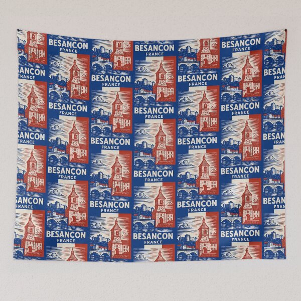 Item preview, Besancon France Linocut Style  designed and sold by Thistle-TShop.