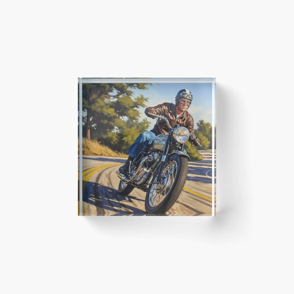 Item preview, Steve McQueen - The Great Escape: Vintage Desert Racer Art designed and sold by Art's Diner.