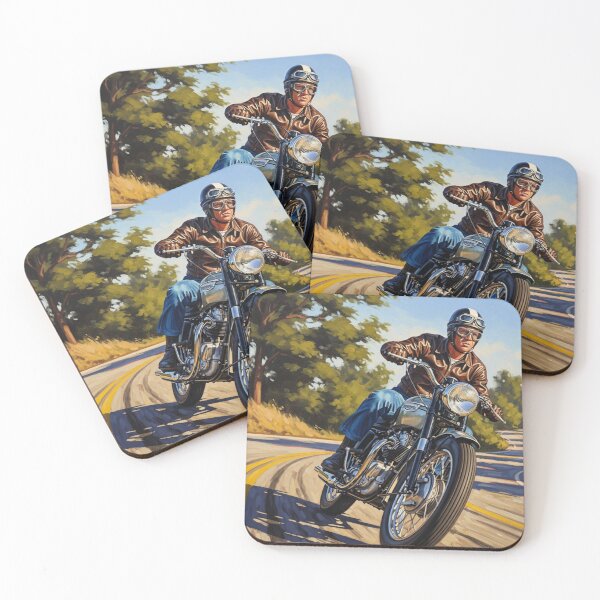 Item preview, Steve McQueen - The Great Escape: Vintage Desert Racer Art designed and sold by Art's Diner.
