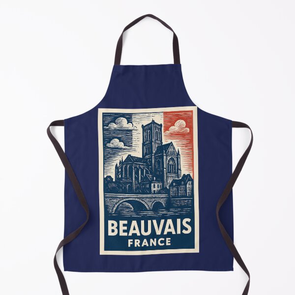 Item preview, Beauvais France Linocut Style designed and sold by Thistle-TShop.