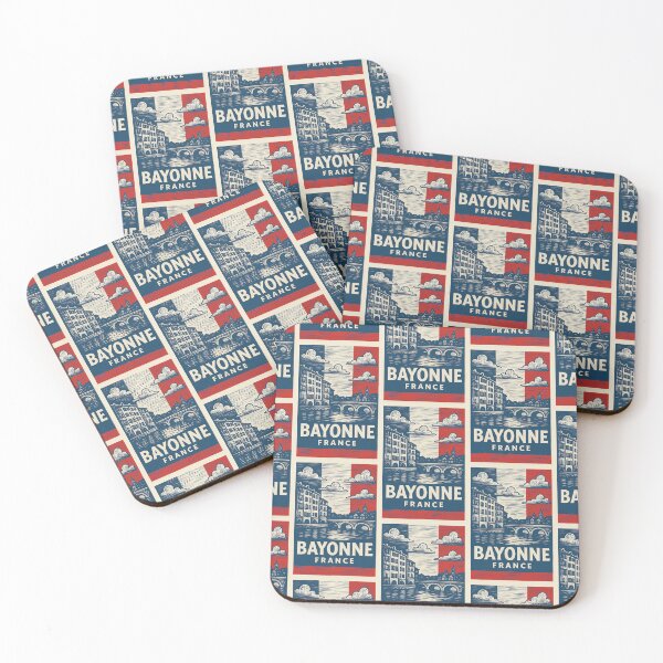 Item preview, Bayonne France Linocut Style  designed and sold by Thistle-TShop.