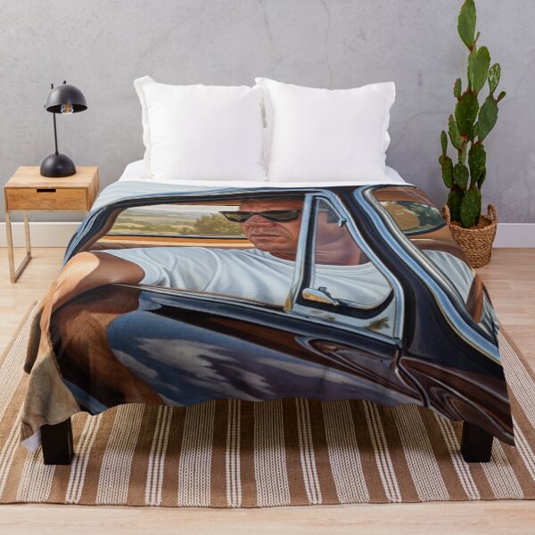 Item preview, Steve McQueen - Golden Hour Drive: Retro Cinematic Portrait designed and sold by Art's Diner.