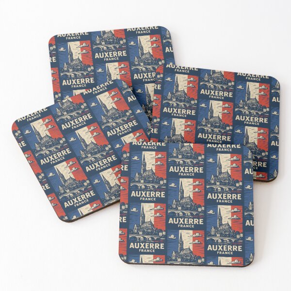 Item preview, Auxerre France Linocut Style  designed and sold by Thistle-TShop.