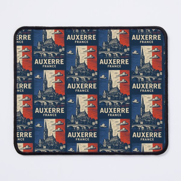 Item preview, Auxerre France Linocut Style  designed and sold by Thistle-TShop.