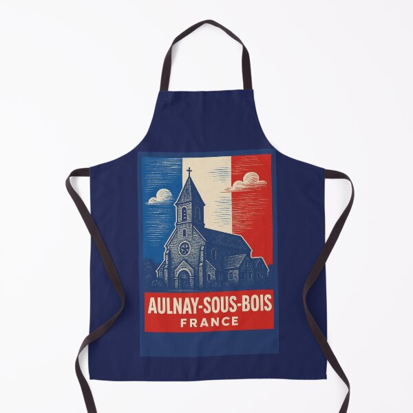 Item preview, Aulnay-sous-Bois France Linocut Style designed and sold by Thistle-TShop.