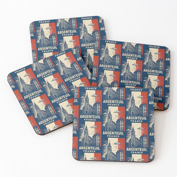 Item preview, Argenteuil France Linocut Style  designed and sold by Thistle-TShop.