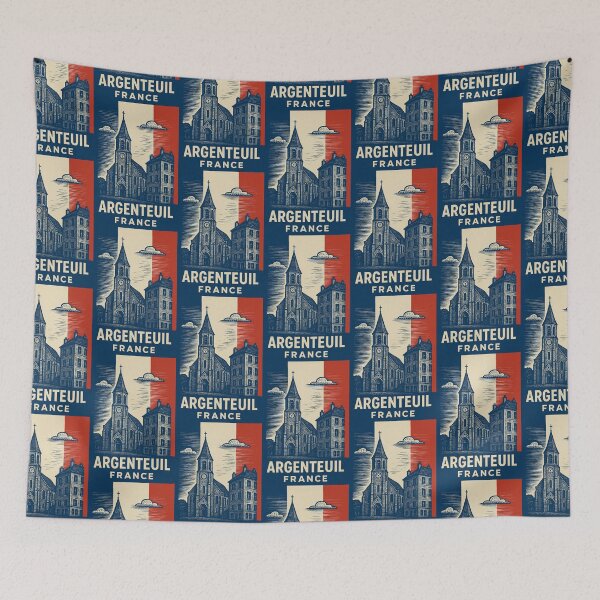 Item preview, Argenteuil France Linocut Style  designed and sold by Thistle-TShop.
