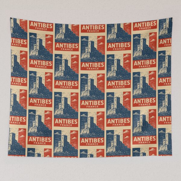 Item preview, Antibes France Linocut Style  designed and sold by Thistle-TShop.