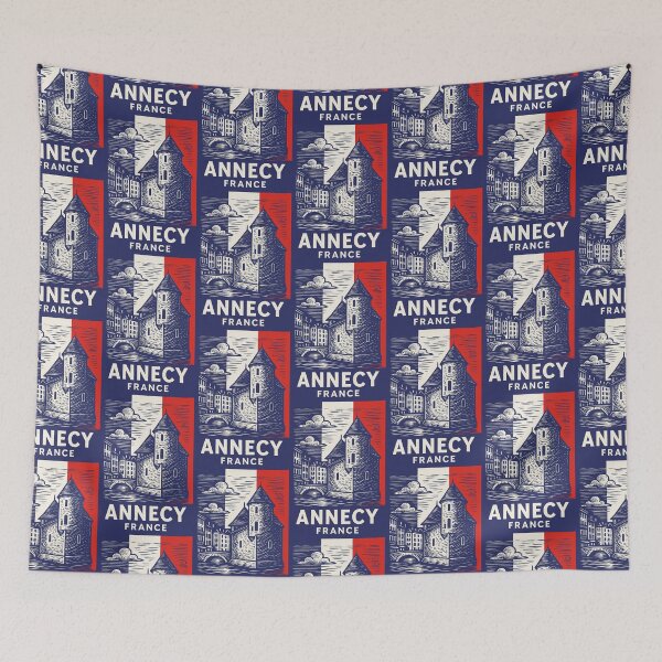 Item preview, Annecy France Linocut Style  designed and sold by Thistle-TShop.