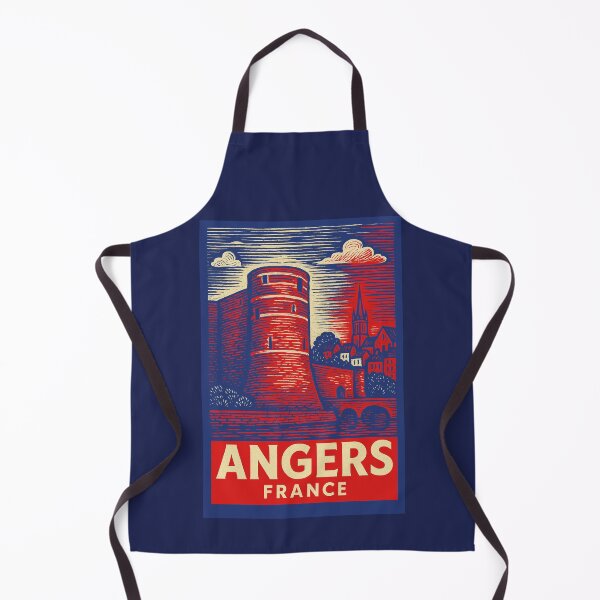 Item preview, Angers France Linocut Style designed and sold by Thistle-TShop.