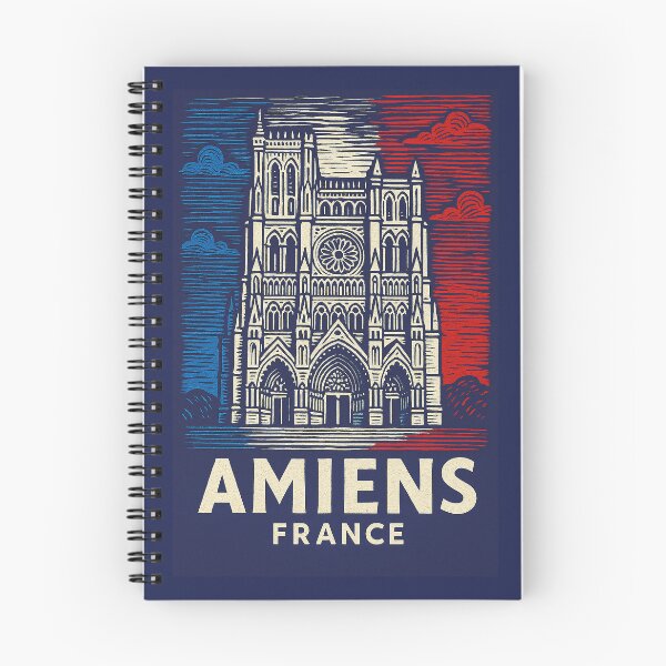 Item preview, Amiens France Linocut Style  designed and sold by Thistle-TShop.