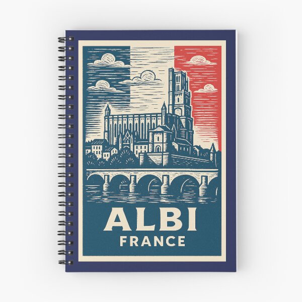 Item preview, Albi France Linocut Style  designed and sold by Thistle-TShop.