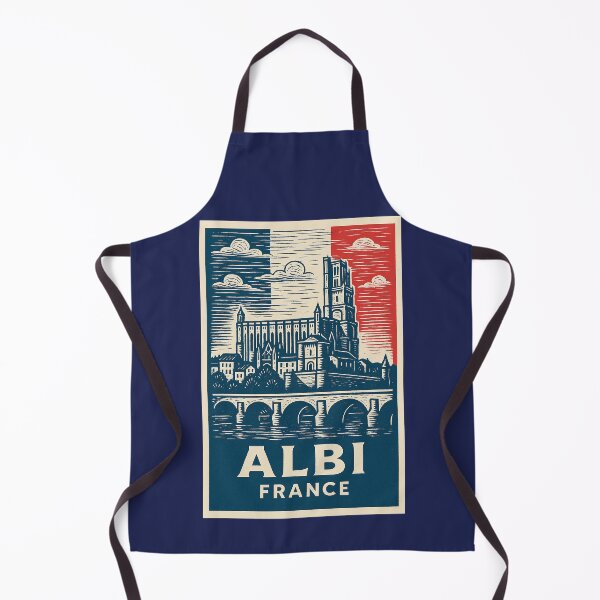 Item preview, Albi France Linocut Style designed and sold by Thistle-TShop.
