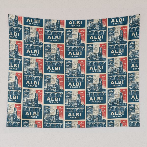 Item preview, Albi France Linocut Style  designed and sold by Thistle-TShop.