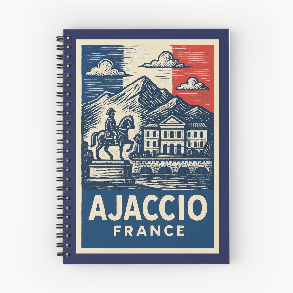 Item preview, Ajaccio France Linocut Style  designed and sold by Thistle-TShop.