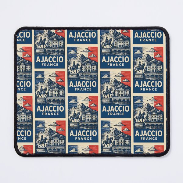Item preview, Ajaccio France Linocut Style designed and sold by Thistle-TShop.
