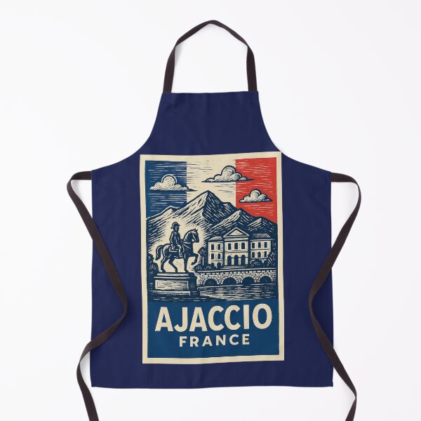 Item preview, Ajaccio France Linocut Style  designed and sold by Thistle-TShop.