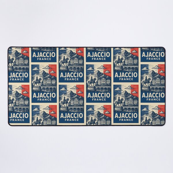 Item preview, Ajaccio France Linocut Style designed and sold by Thistle-TShop.