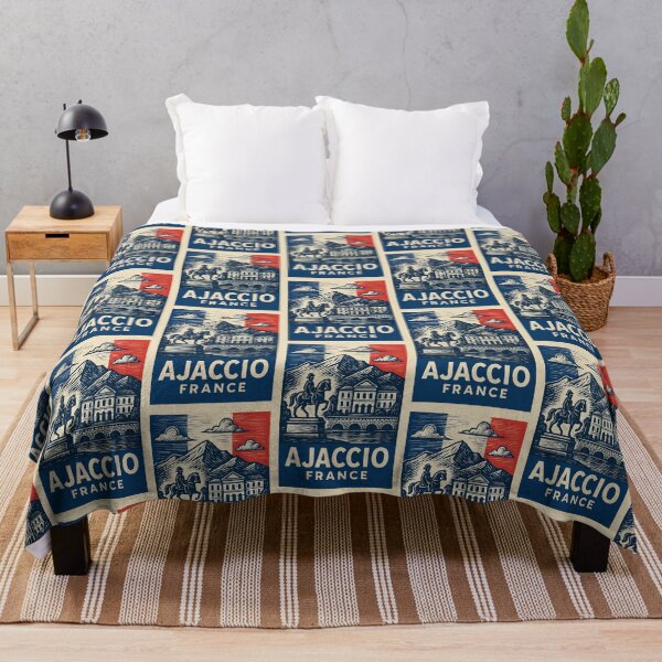 Item preview, Ajaccio France Linocut Style  designed and sold by Thistle-TShop.