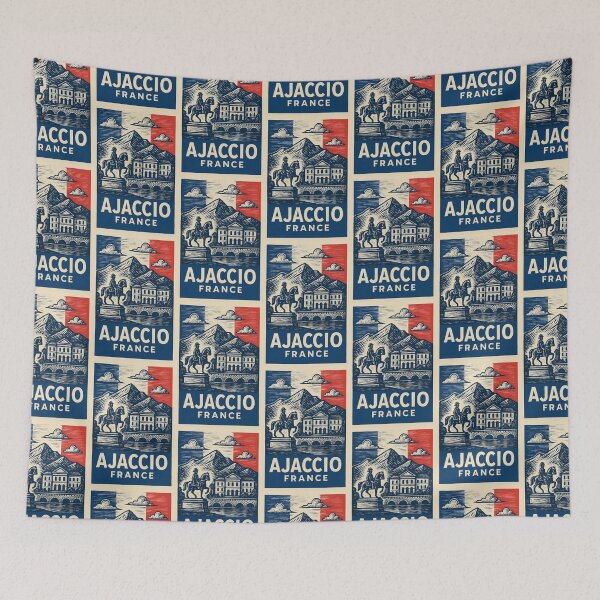 Item preview, Ajaccio France Linocut Style  designed and sold by Thistle-TShop.