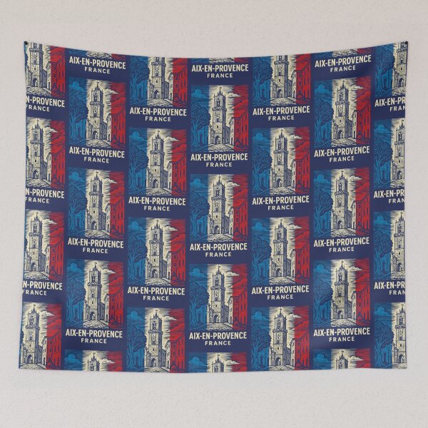 Item preview, Aix-en-Provence France Linocut Style  designed and sold by Thistle-TShop.