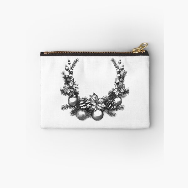 Item preview, Elegant Christmas Wreath with Ornaments – Classic Holiday Illustration designed and sold by inkoutninja.