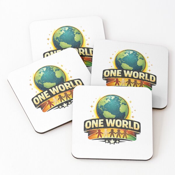 Item preview, One World - T-shirt Design for Unity and Peace in the World designed and sold by Ataqhin.