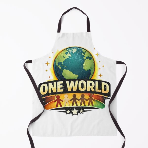Item preview, One World - T-shirt Design for Unity and Peace in the World designed and sold by Ataqhin.