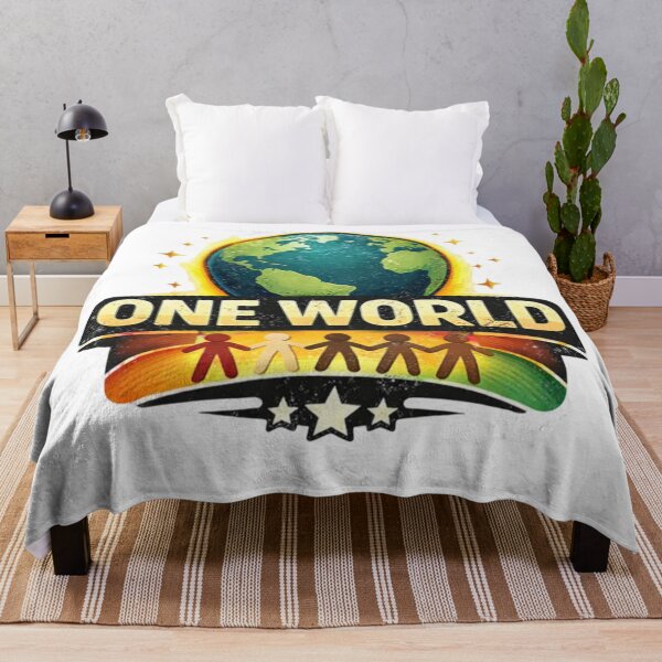 Item preview, One World - T-shirt Design for Unity and Peace in the World designed and sold by Ataqhin.