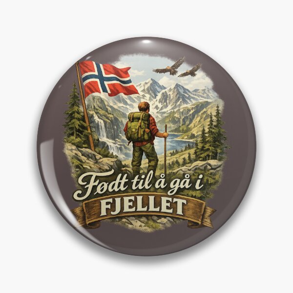 Item preview, Født til å gå i fjellet designed and sold by WildWonderWear.