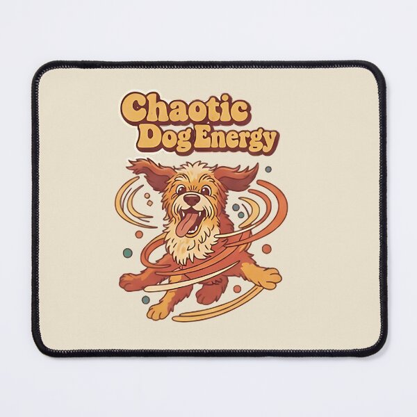 Item preview, Chaotic Dog Energy Sticker – Funny Hyper Dog Meme Shirt for Pet Owners designed and sold by ZyxDes.