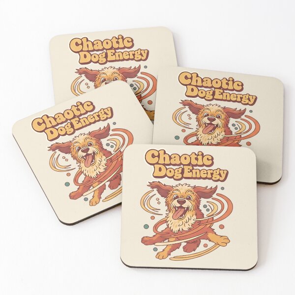 Item preview, Chaotic Dog Energy Sticker – Funny Hyper Dog Meme Shirt for Pet Owners designed and sold by ZyxDes.